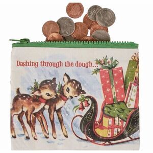 Primitives By Kathy Vintage Christmas Zip-Around Wallet Unisex Green